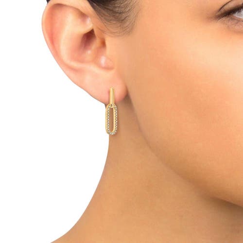Bliss Diamond 1" Tall Lab Grown In 10k Yellow Gold