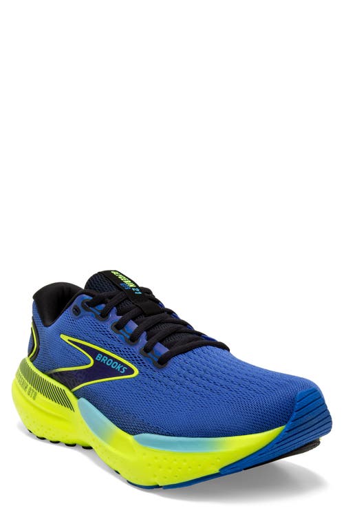 Shop Brooks Glycerin Gts 21 Running Shoe In Blue/nightlife/black