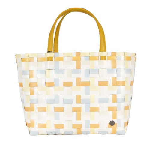 Shop Handed By Fifty Fifty Recycled Plastic Weekender Bag In Mustard Mix