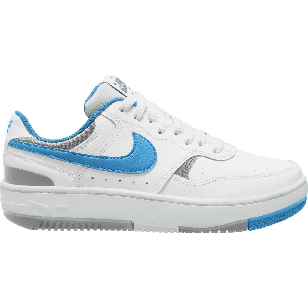 Nike Gamma Force Sneaker In White/blue/grey