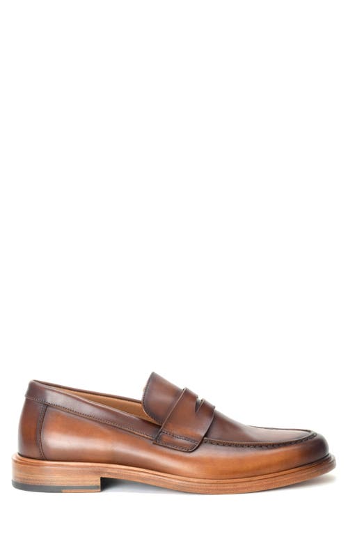 Warfield & Grand Preeminent Penny Loafer In Whiskey