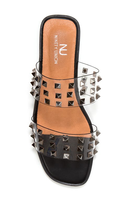 Ninety Union Bloom Slide Sandal In Black
