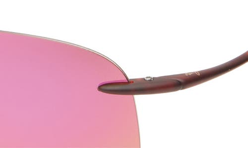 Maui Jim 62mm Shield Core Polarized Sunglasses In Tortoise Tortoise Sunrise