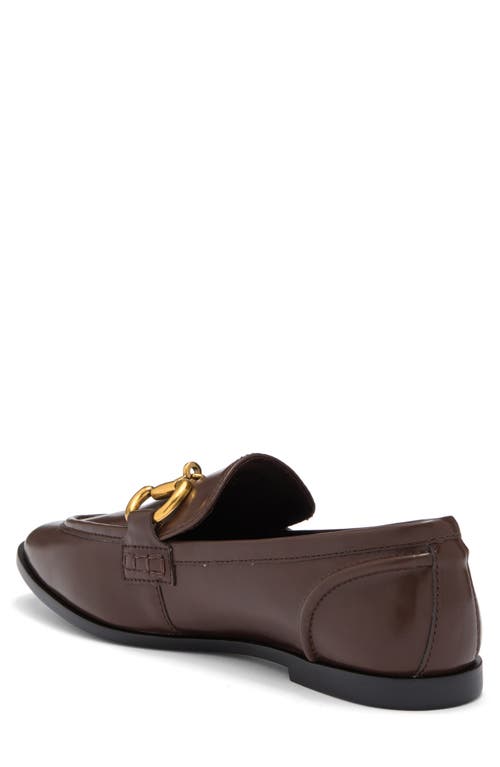 Jeffrey Campbell Addie Bit Loafer In Dark Brown Gold