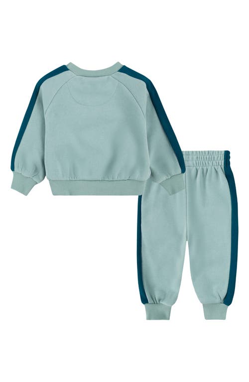 Shop Nike Fleece Pullover Sweater & Joggers Set In Mineral