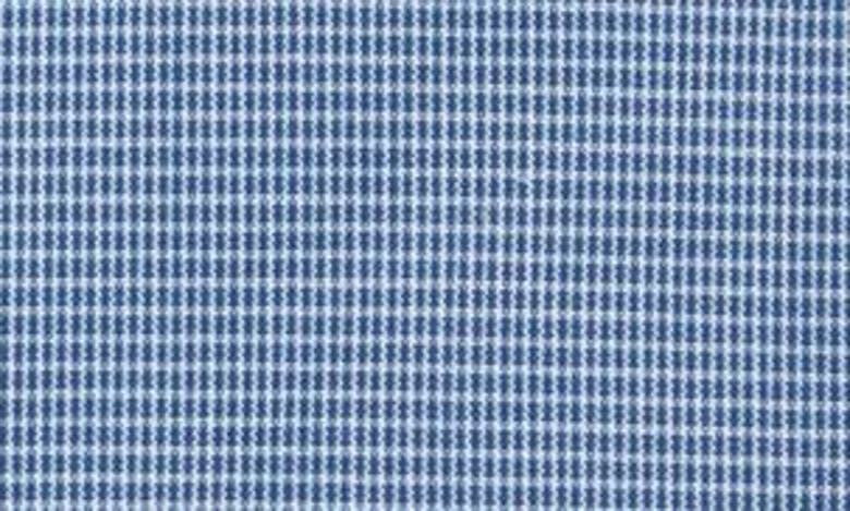 Shop Nordstrom Easy Care® Trim Fit Micropattern Dress Shirt In Navy - Blue Fino Check