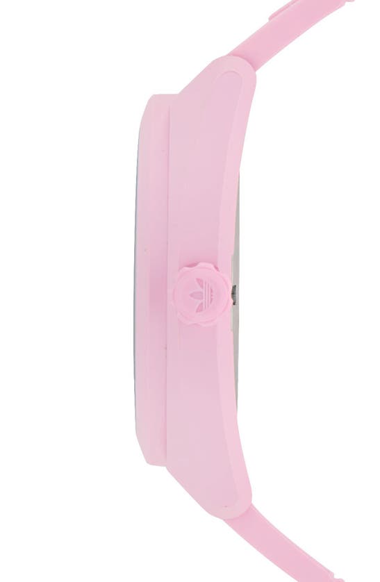 Shop Adidas Originals Ao Street Resin Strap Watch In Pink