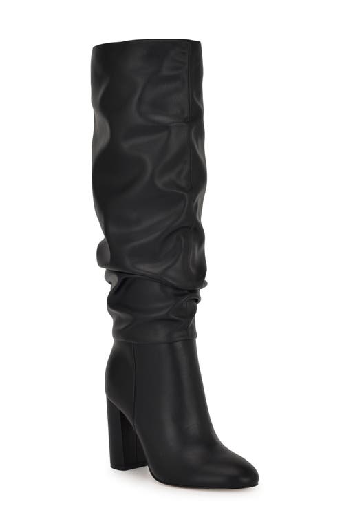 Nine West Magnett Slouch Knee High Boot in Black 