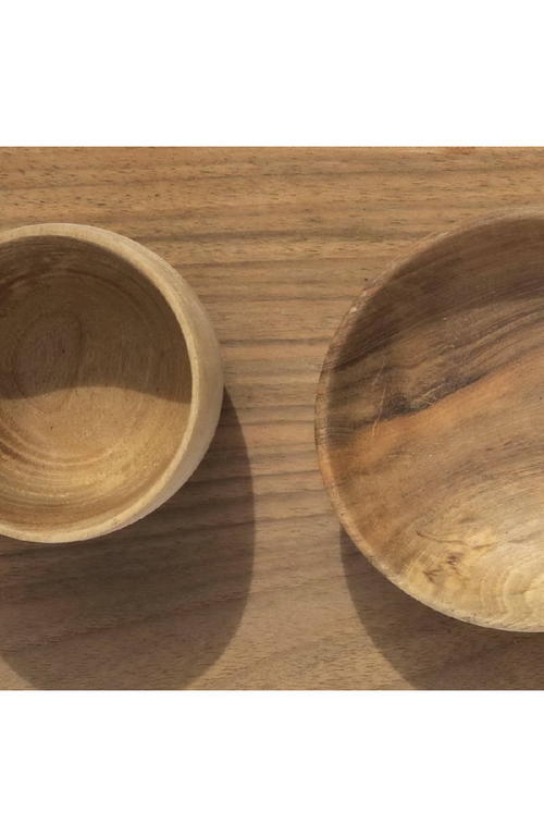 Alcantara-frederic Alcantara Frederic Rectangular Cutting Board & Bowls In Brown