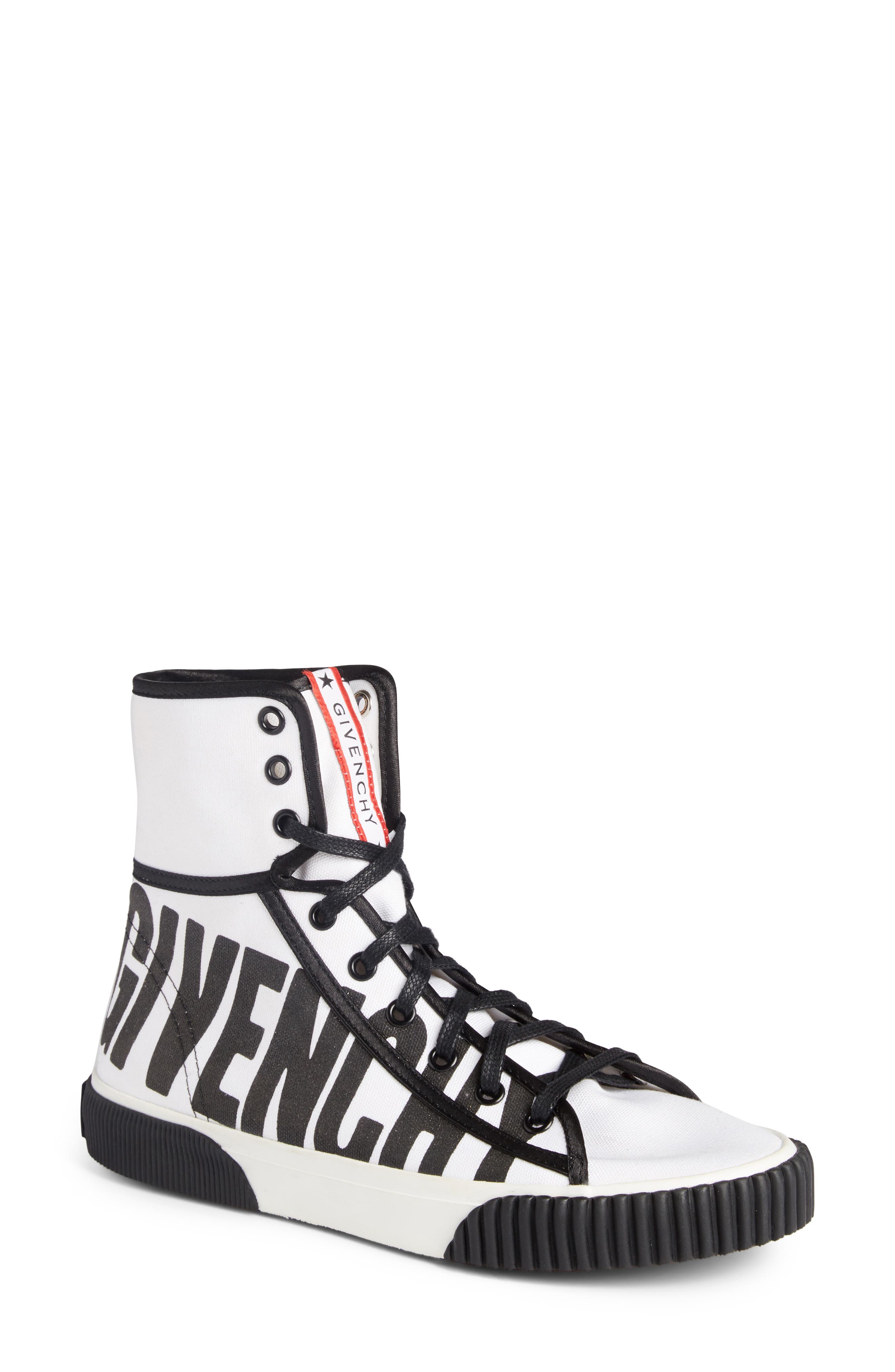 Givenchy Boxing Logo High Top Sneaker 