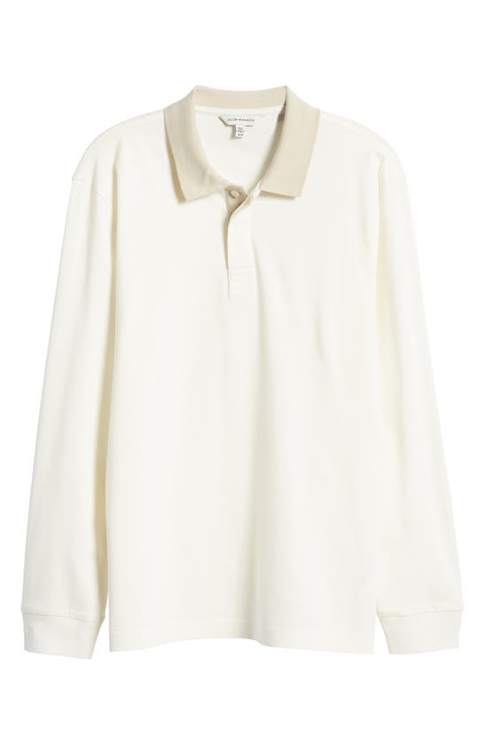 CLUB MONACO REFINED LONG SLEEVE COTTON POLO