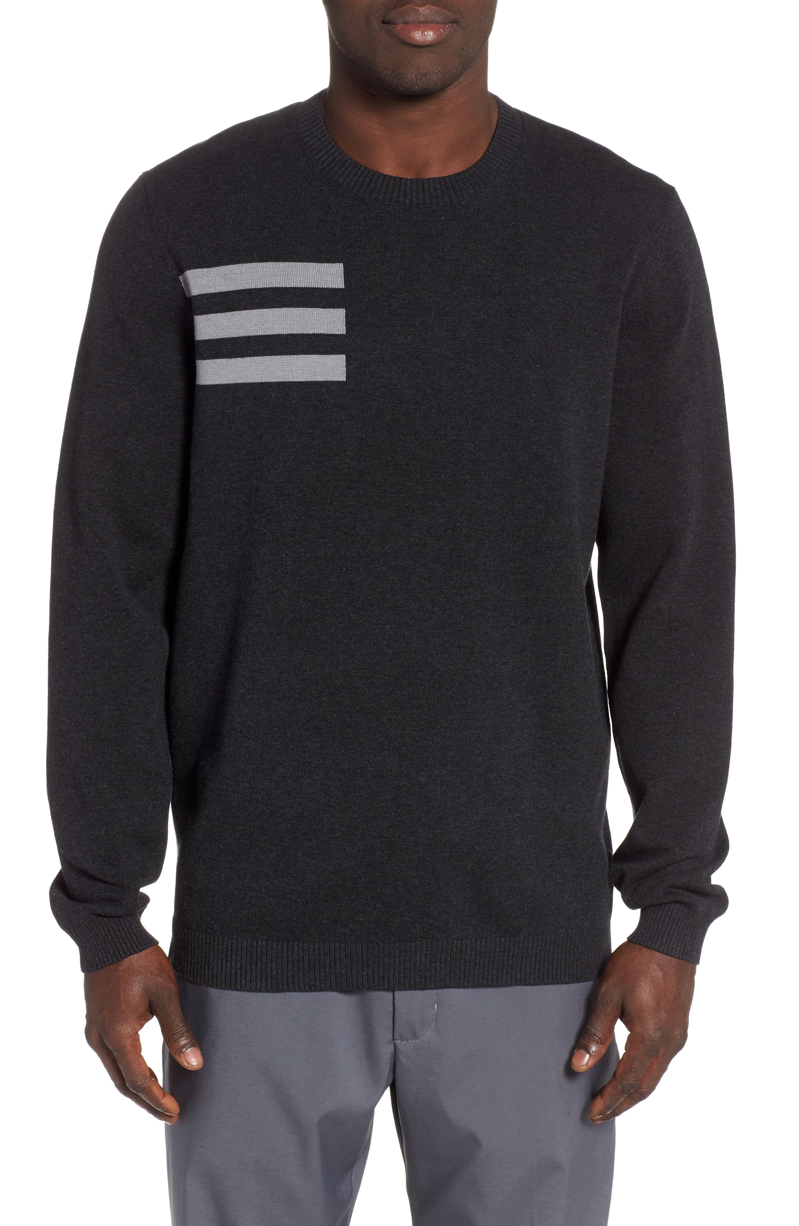adidas crew neck golf sweater