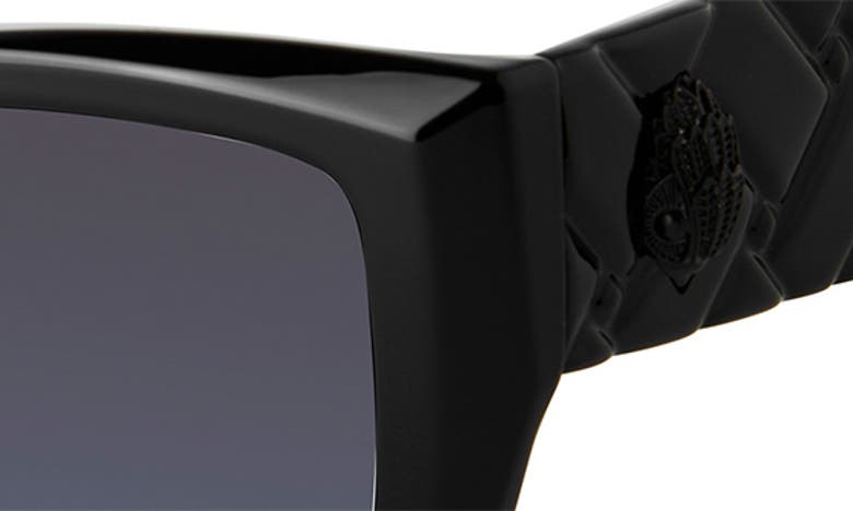 Shop Kurt Geiger Kensington 54mm Gradient Rectangular Sunglasses In Z/dnublack/ Gray Gradie