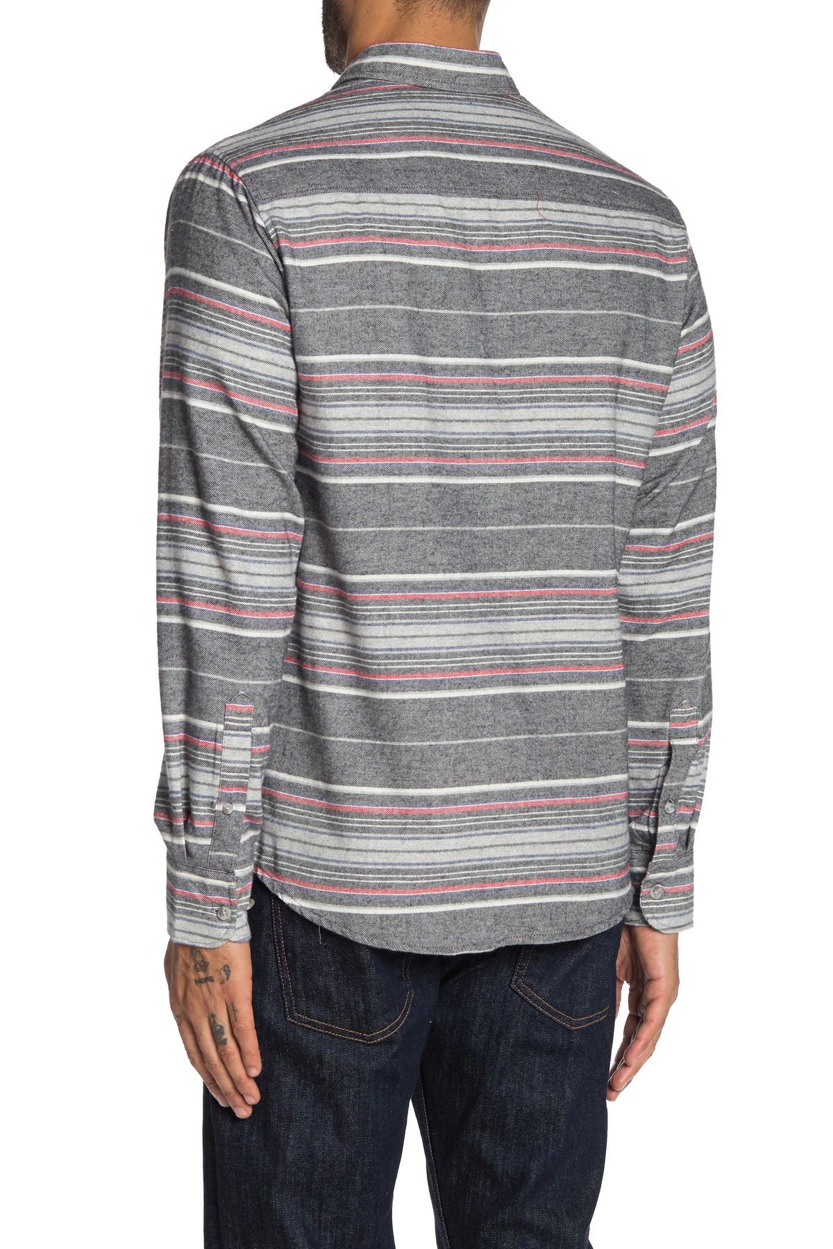 Natural Blue Stripe Flannel Shirt Nordstrom Rack