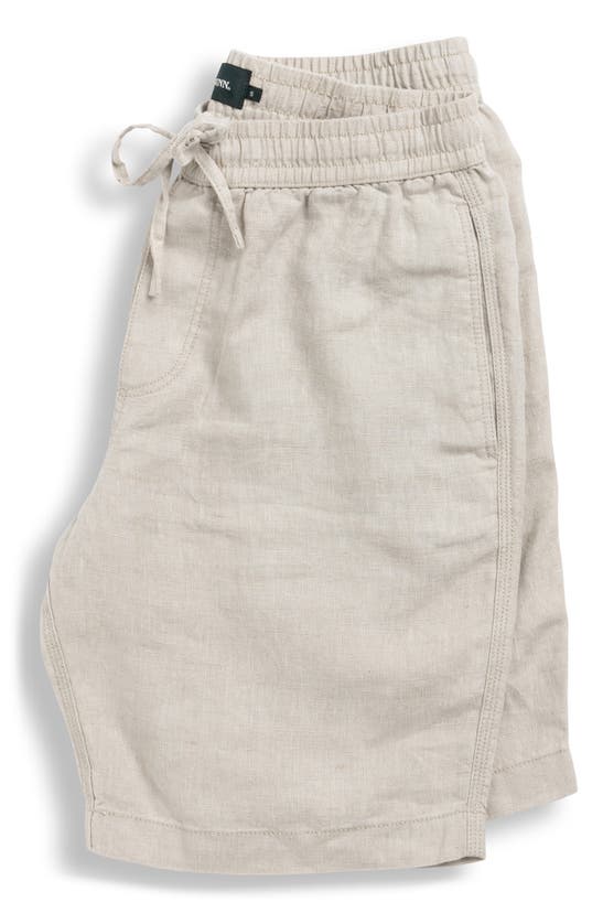 Shop Rodd & Gunn Linen Shorts In Oatmeal