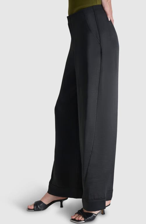 Dkny Wide Leg Pants In Black
