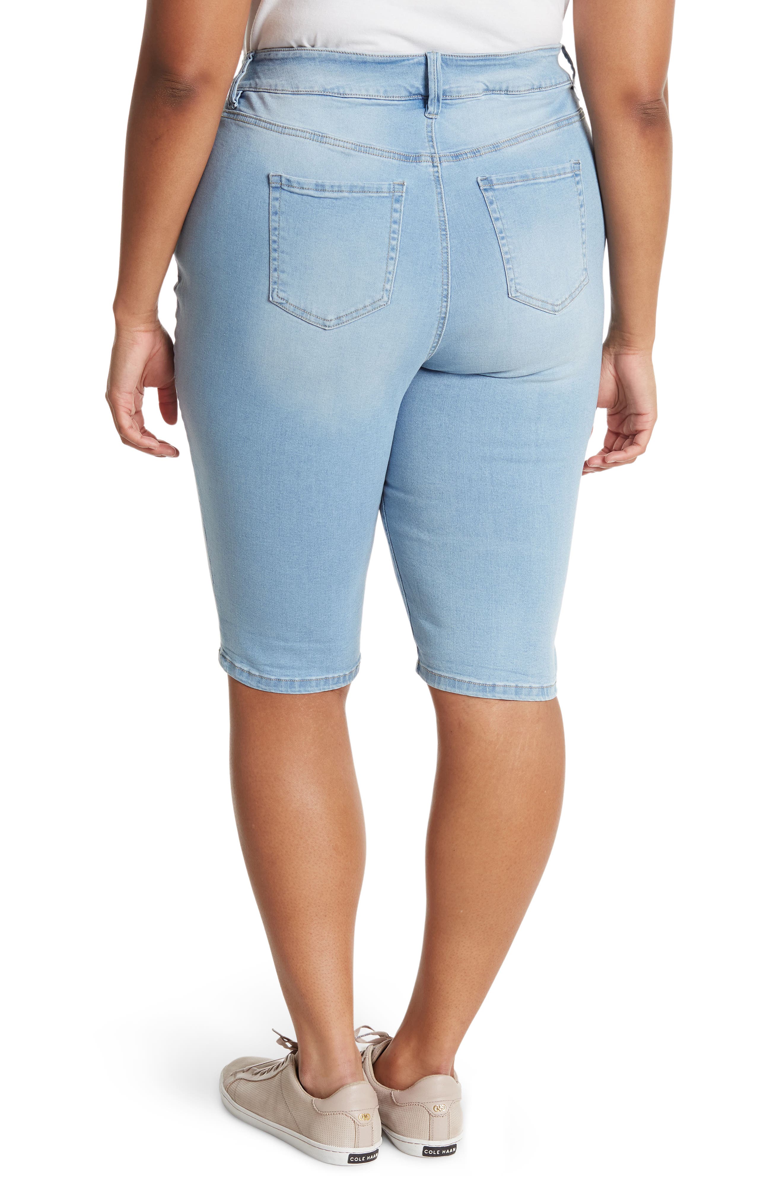 ROYALTY FOR ME Distressed Denim Bermuda 