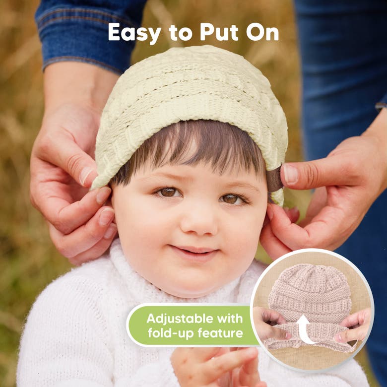 Shop Keababies 3-pack Warmzy Baby Beanies In Pale