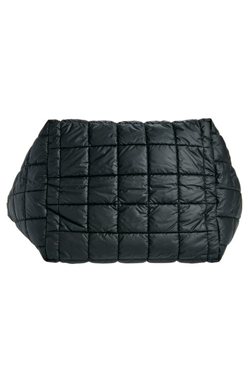 Shop Veecollective Porter Water Repellent Quilted Weekend Bag In Matt Black