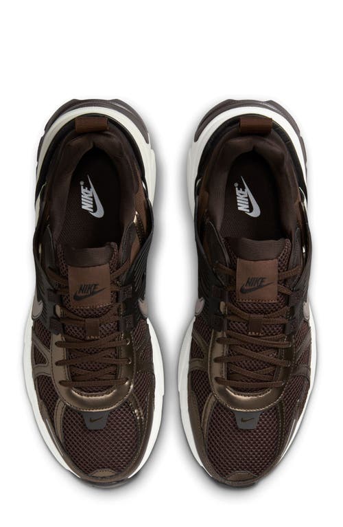 Shop Nike V2k Run Sneaker In Velvet Brown/white/black