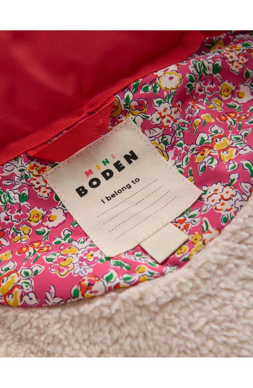 Shop Mini Boden 2-in-1 Insulated Puffer Jacket In Rose Petal Pink Vintage Floral