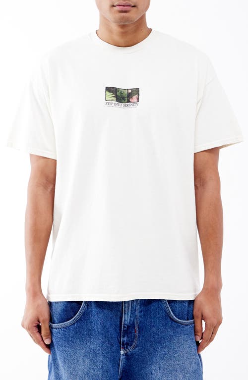 Step into Serenity Graphic T-Shirt in White