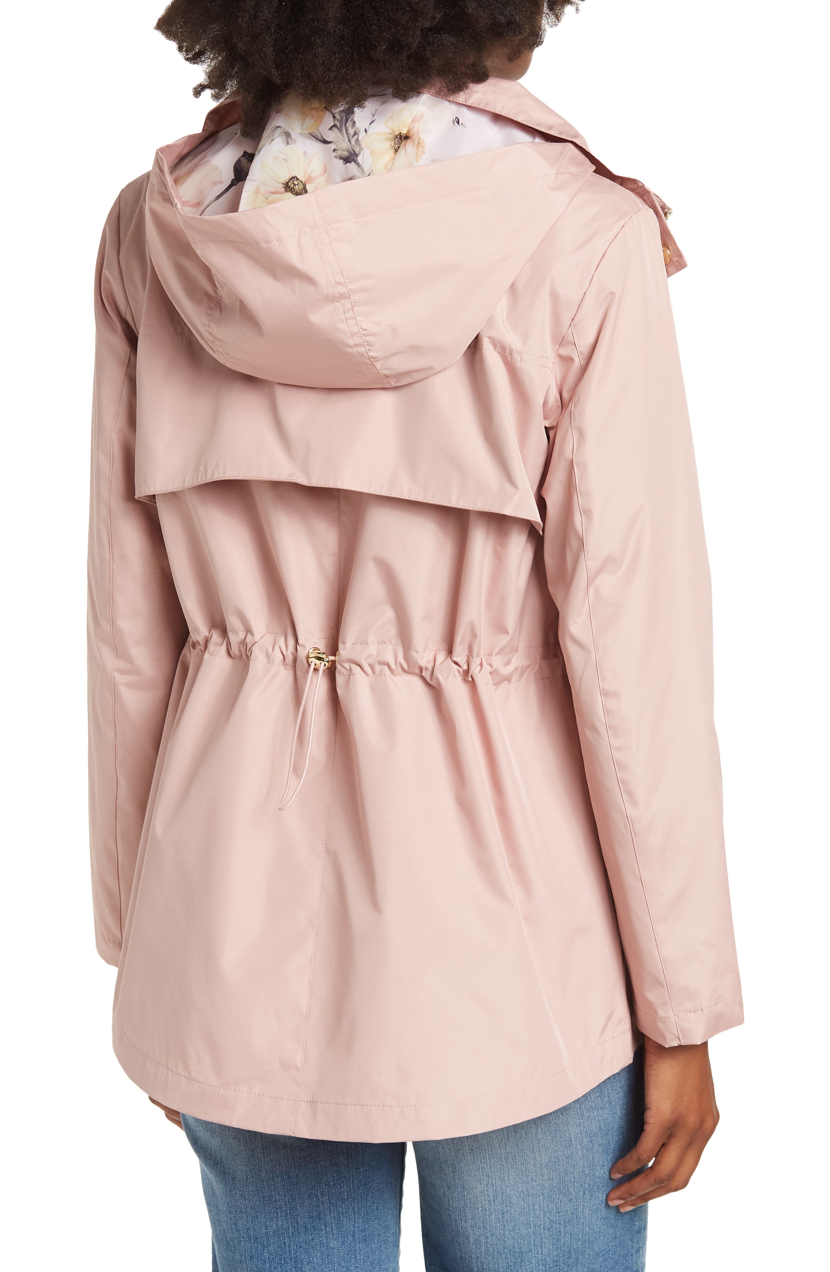 kensie Short Anorak Cinch Waist Jacket 