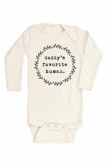 Tenth & Pine Daddy's Favorite Human Organic Cotton Bodysuit (Baby)