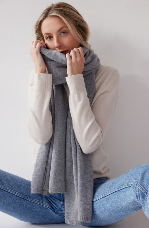 Shop Nordstrom Cashmere Scarf In Charcoal Grey Heather