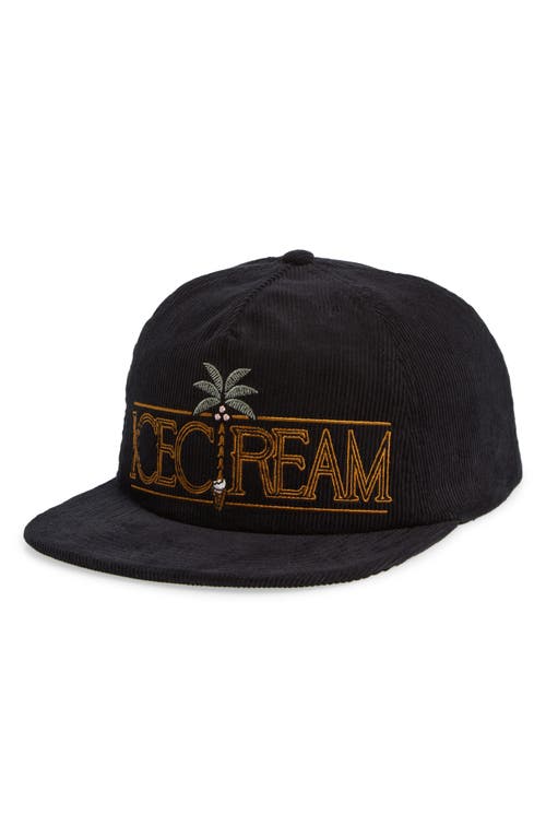 Shop Icecream Breezy Snapback Baseball Cap In Black