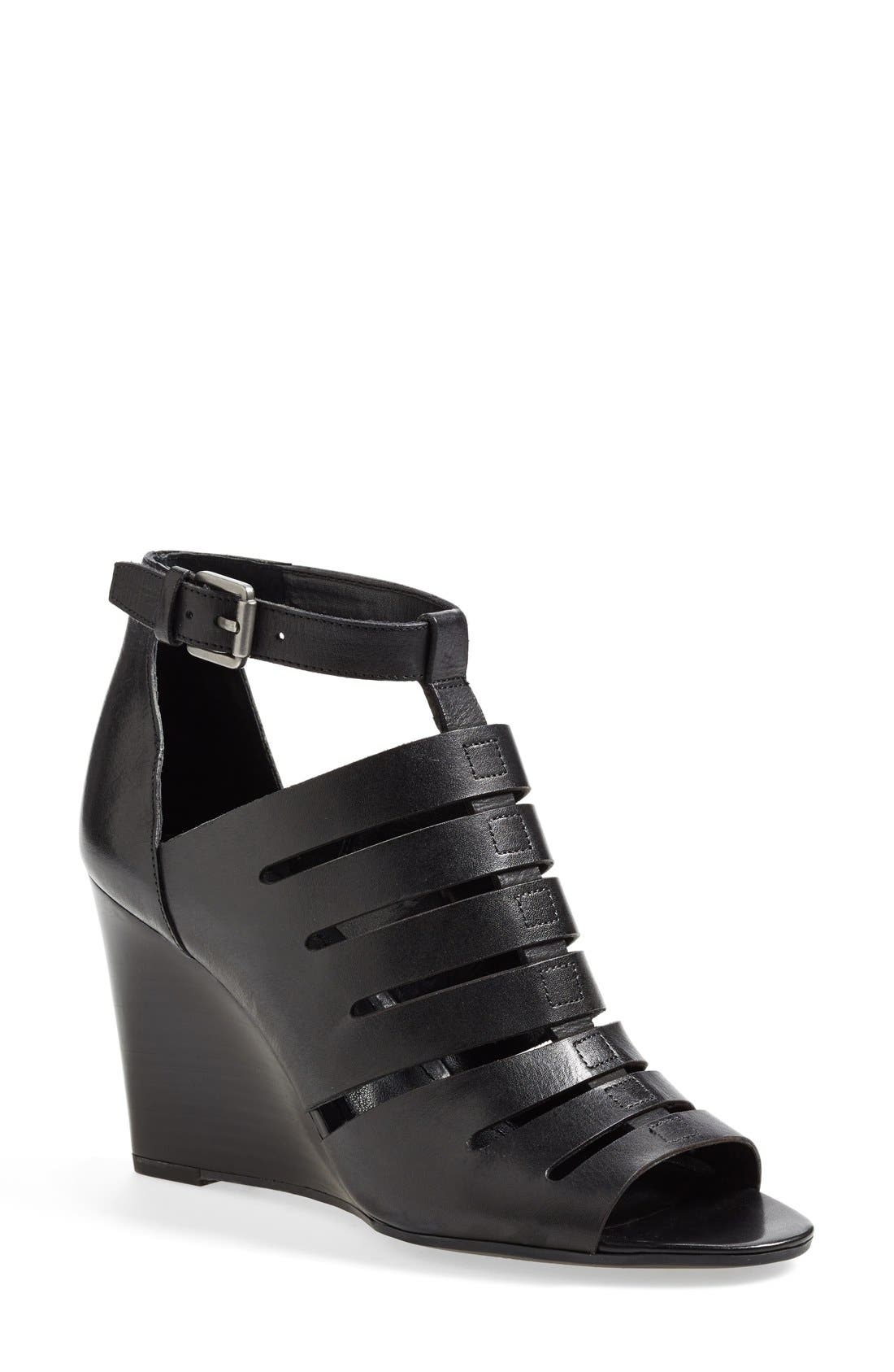 franco sarto navy wedge