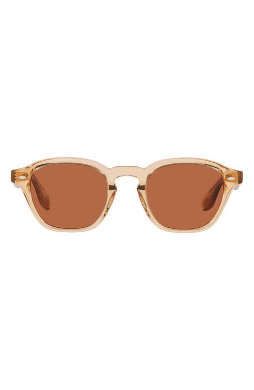 Oliver Peoples Peppe 48mm Square Sunglasses in Champagne at Nordstrom
