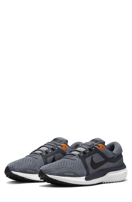Nike Air Zoom Vomero 16 Road Running Shoe In Grey/ Black/ Kumquat