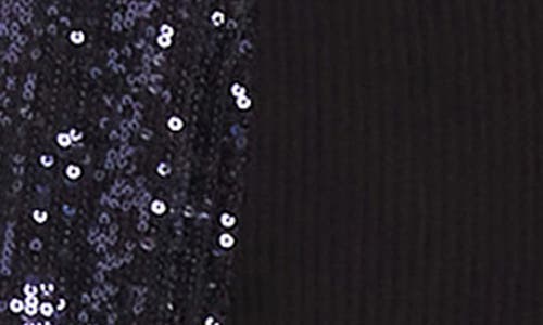 Fifteen Twenty Sequin Bishop Sleeve Top In Mid