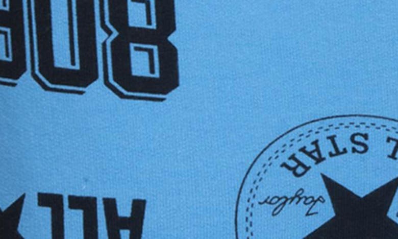 Shop Converse Kids' Graphic Logo Shorts In Baltic Blue