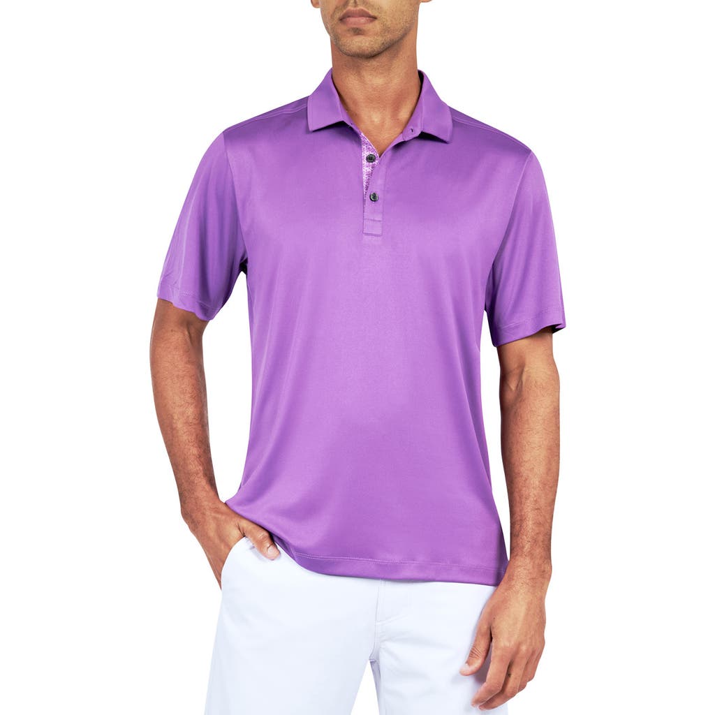 Construct Con.struct Solid Performance Golf Polo In Purple