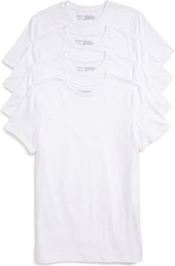 Nordstrom 4-Pack Trim Fit Nordstrom Supima® | Crewneck Cotton T-Shirt