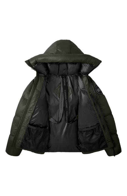 Shop Canada Goose Crofton Water Resistant Packable 750 Fill Power Down Hooded Jacket In Volcano-volcan