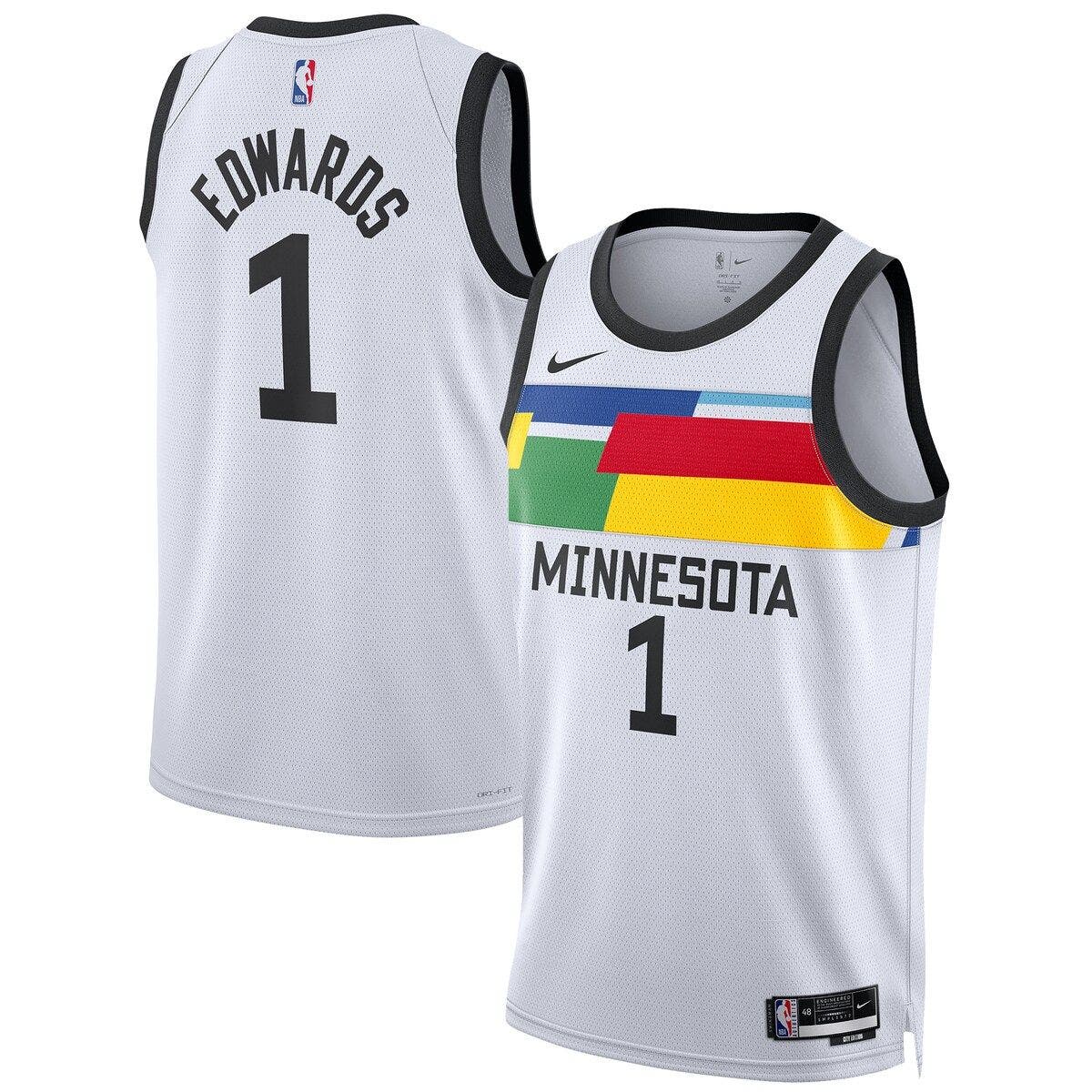 Nike Unisex Nike Anthony Edwards White Minnesota Timberwolves 2022/23