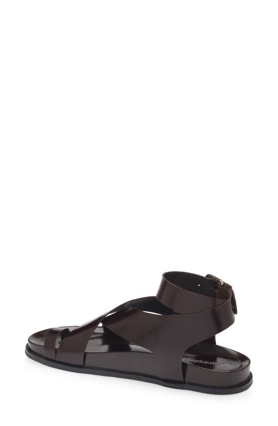 Shop Jeffrey Campbell Hvar Ankle Strap Sandal In Dark Brown