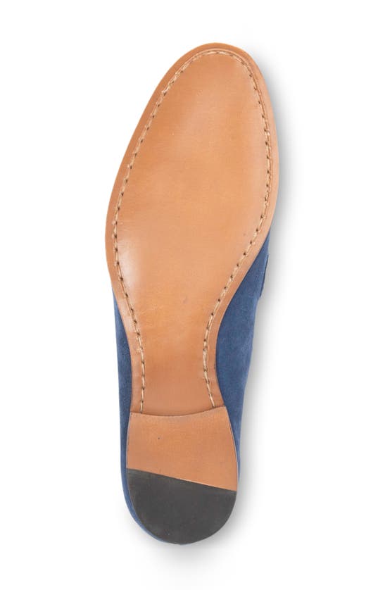 Patricia Green Blair Penny Loafer In Navy Suede