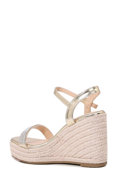 BERNESS BERNESS JACINTA RHINESTONE EPSADRILLE WEDGE PLATFORM SANDAL