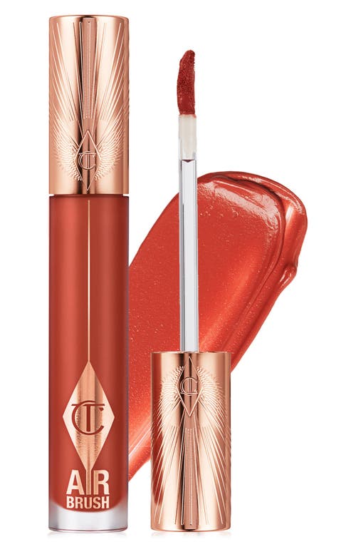 Charlotte Tilbury Airbrush Flawless Matte Liquid Lipstick in Flame Blur at Nordstrom