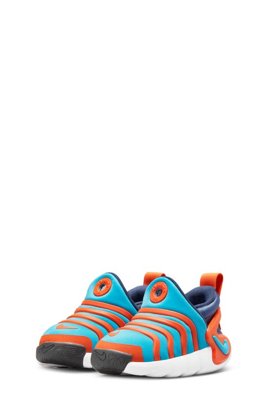 Nike Kids' Dynamo Go Sneaker In Blue/ Orange/ Navy