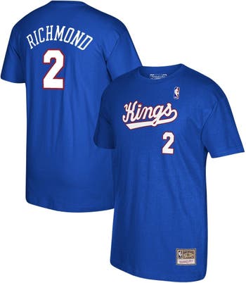 Mitchell & Ness Men's Mitchell & Ness Mitch Richmond Royal Sacramento Kings  35th Anniversary Hardwood Classics Name & Number T-Shirt