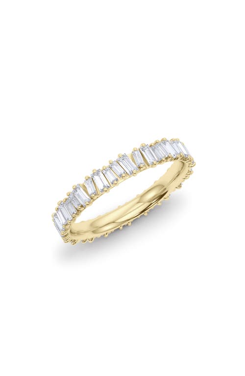Lab Created Baguette Diamond Tennis Bangle in 18K Yellow Gold