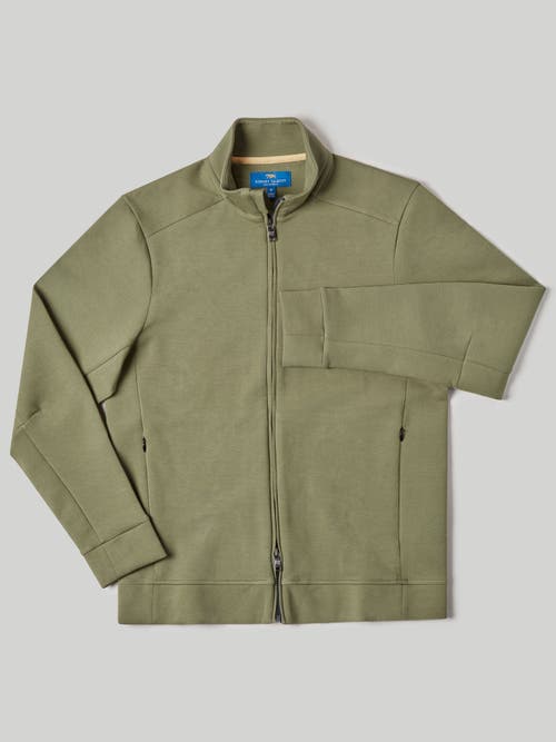 Shop Robert Talbott Evans Track Jacket In Olive