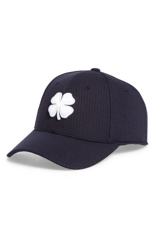 Black Clover Flex Waffle Knit Baseball Cap in Navy