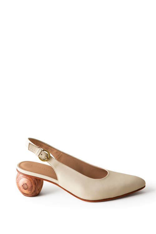 Huma Blanco Canela Slingback Pump In Bone