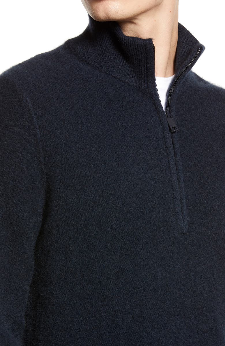 Vince Half Zip Cashmere Sweater, Alternate, color, 